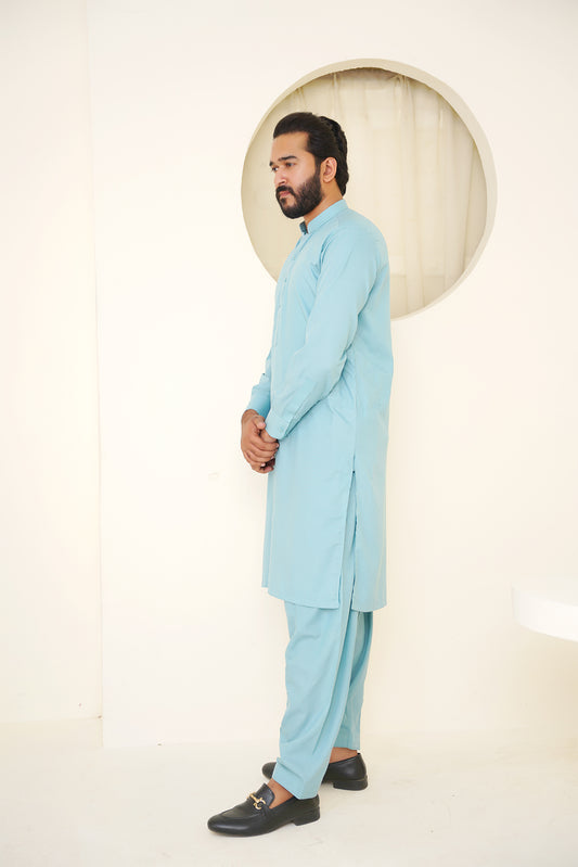 Stitched All Season Blended Ban Suit - Skyline