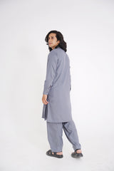 Stitched All Season Blended Ban Suit - Grey