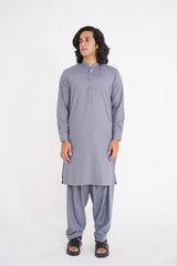 Stitched All Season Blended Ban Suit - Grey